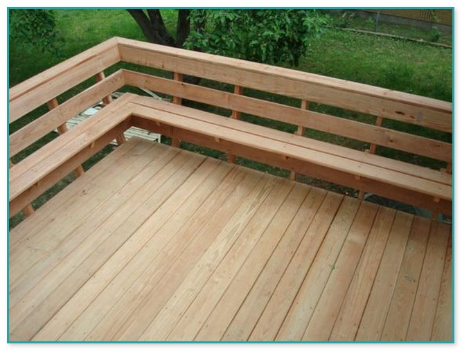 Deck Railing Bench Design Plans