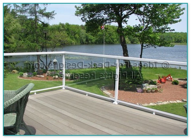 Deck Railing With Glass Panels