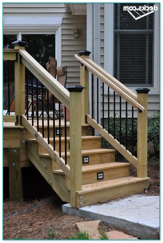 Deck Stair Handrail Designs