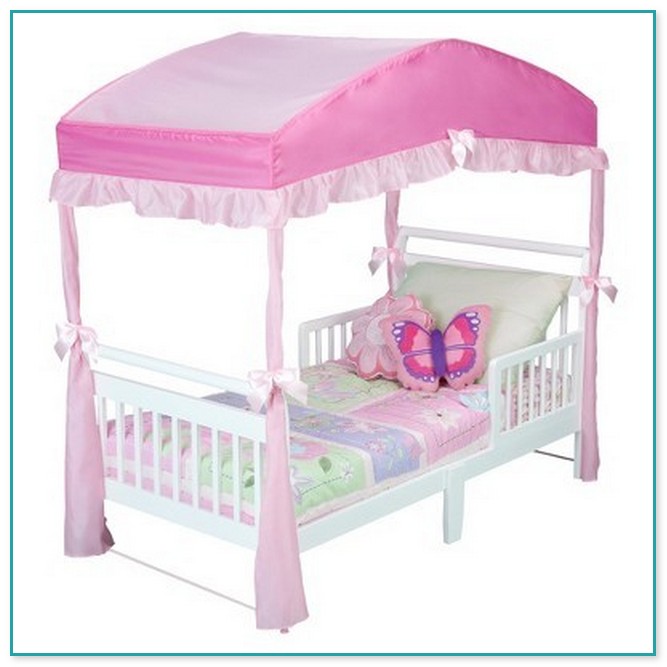Girl Toddler Bed With Canopy