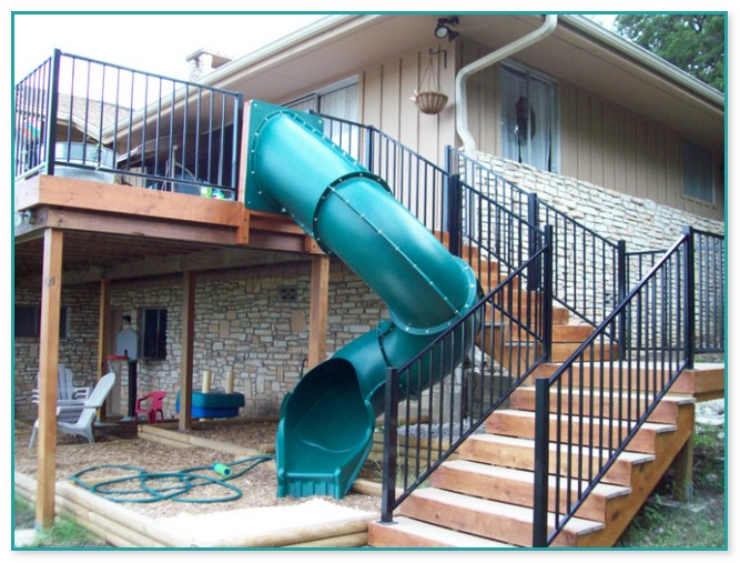 Slide From Deck To Yard