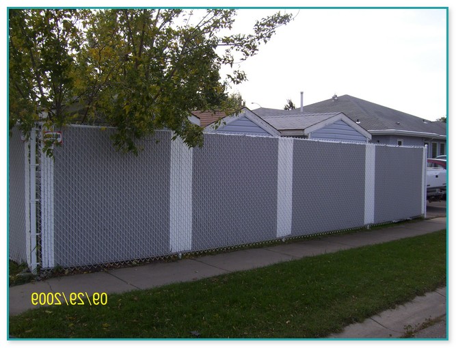 Chain Link Fence Privacy Panels
