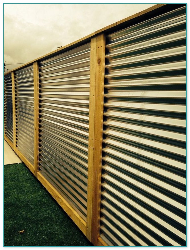 Corrugated Metal Fence Panels
