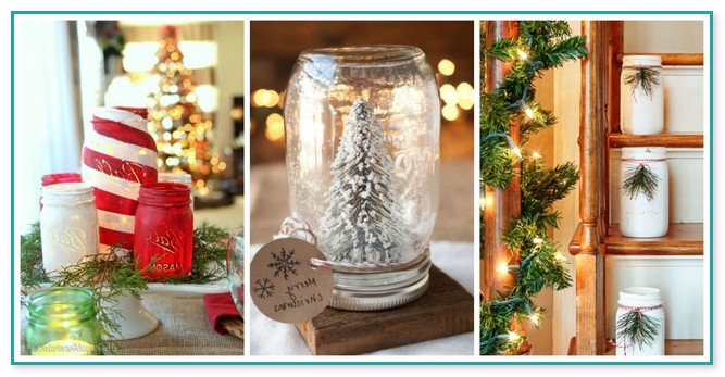 Decorated Christmas Jars Ideas