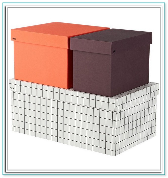 Decorative Cardboard Storage Box With Lid