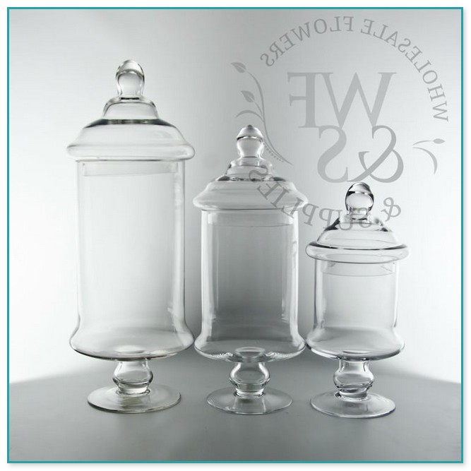 Decorative Glass Jars With Lids Wholesale