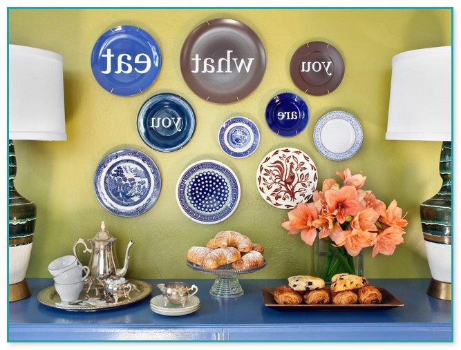 Decorative White Plates For Hanging