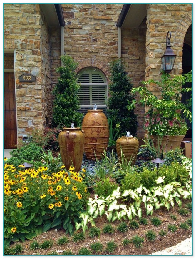 Front Yard Landscaping Ideas With Fountains