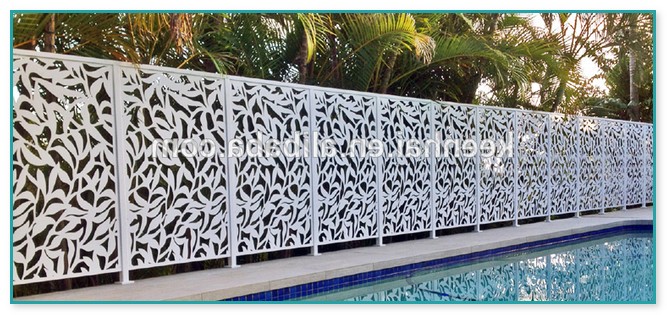 Laser Cut Metal Fence Panels