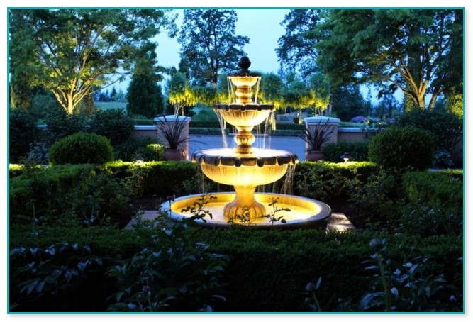 Outdoor Water Fountains With Lights