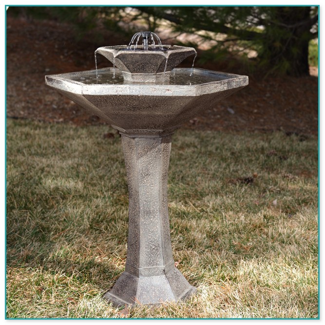 Solar Powered Outdoor Fountains
