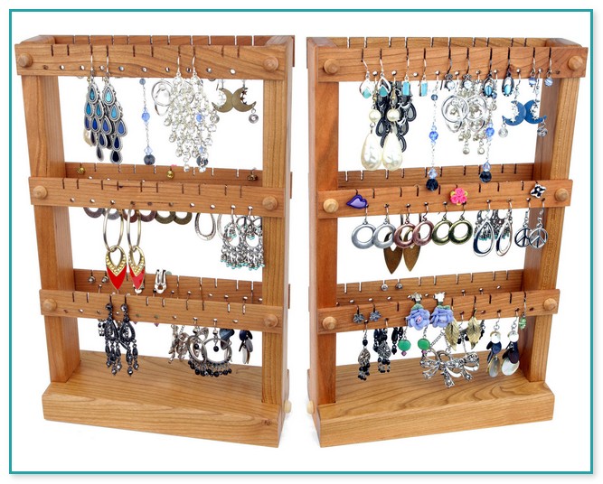 Wooden Necklace Display Stands