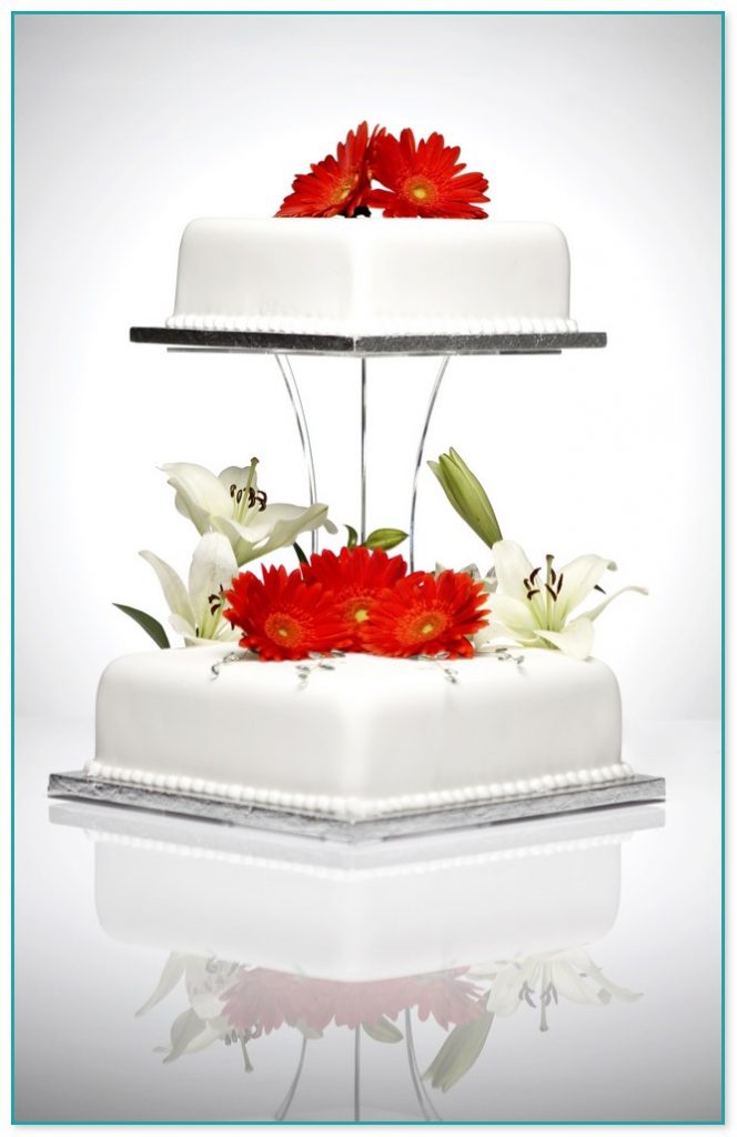 4 Tier Acrylic Wedding Cake Display Stands Cascade