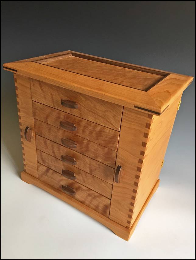 Amish Made Wooden Jewelry Box
