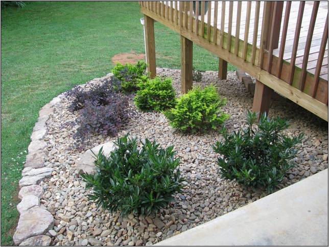 Deck Landscaping Ideas With Crushed Rock
