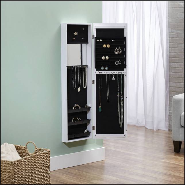 Hanging Jewelry Armoire Mirror