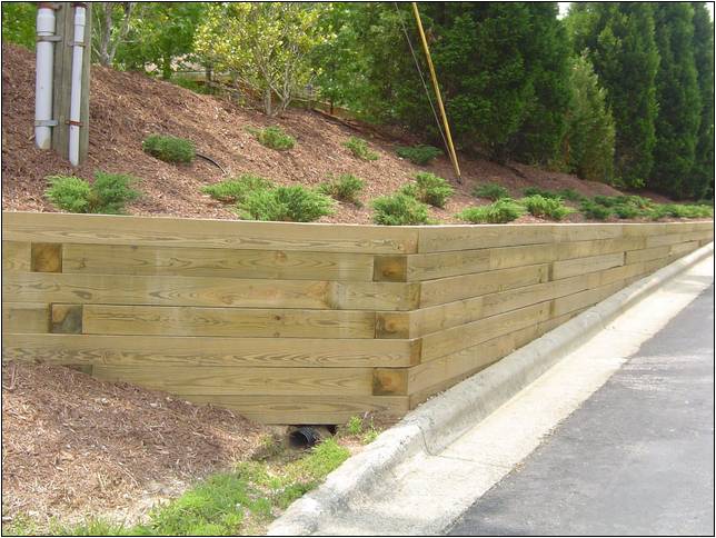 Landscape Timber Retaining Wall Cost