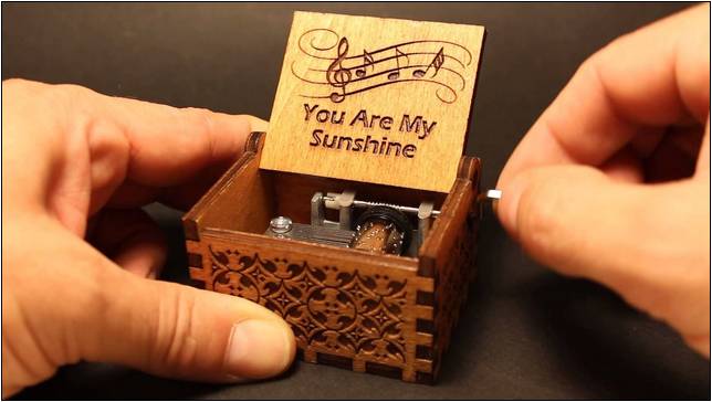 Musical Jewelry Box That Plays You Are My Sunshine