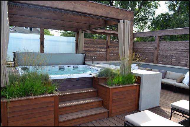 Outdoor Hot Tub Room Ideas